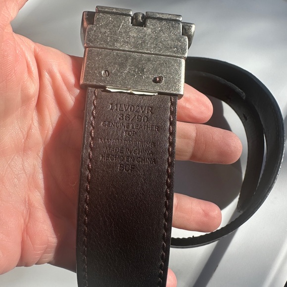 Men's Black Leather Belt - Levi’s - Picture 3 of 6